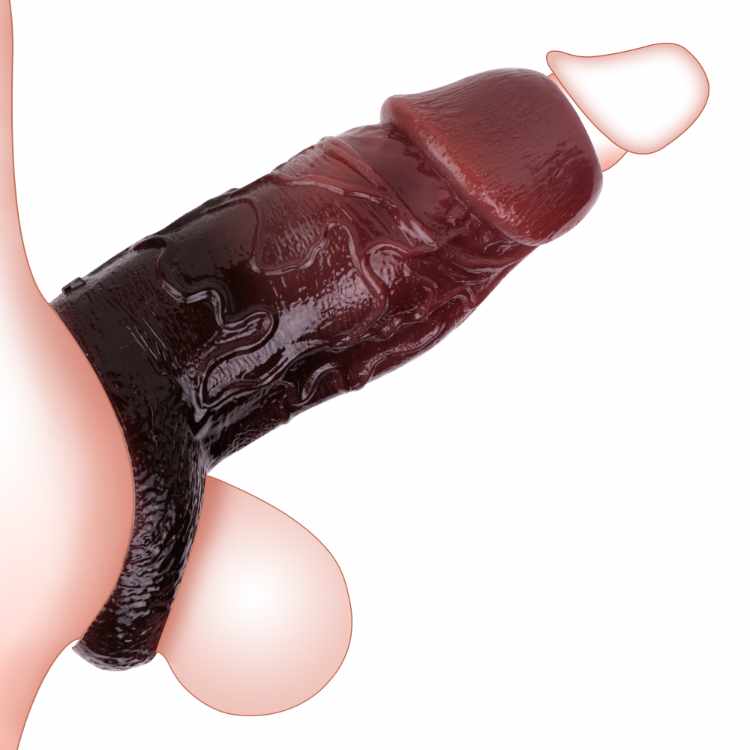 WATCH VIDEO Black Penis Sleeve- S8110 (Black) (USA PRICE)