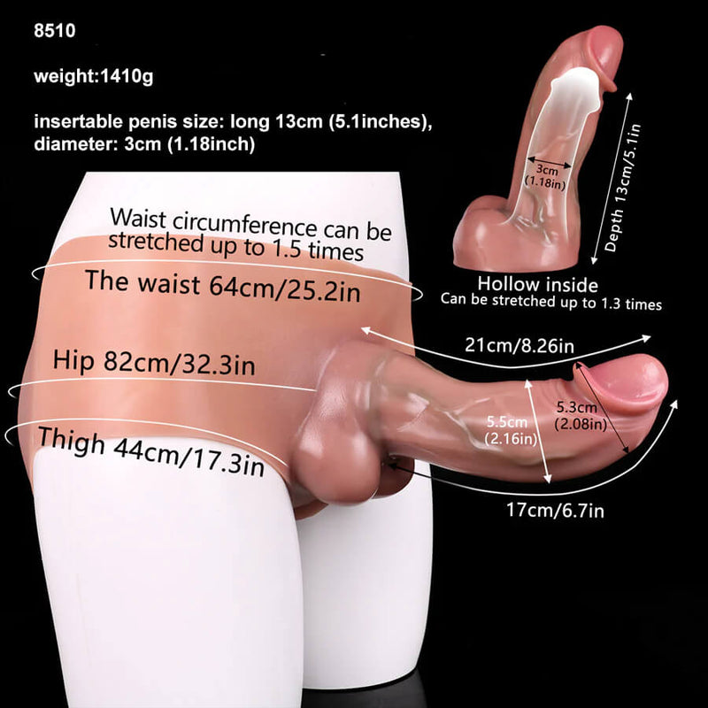 Hollow Dildo for men Wearable Penis Sleeve Pants For Men Women Gay Sex Toys