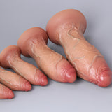 New 5 Size Real Skin Texture Dildos - Liquid Silicone Lifelike Dildo