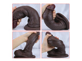 WATCH VIDEO, Unusual Shape & Size Realistic Black Penis Mushroom Head Dildo