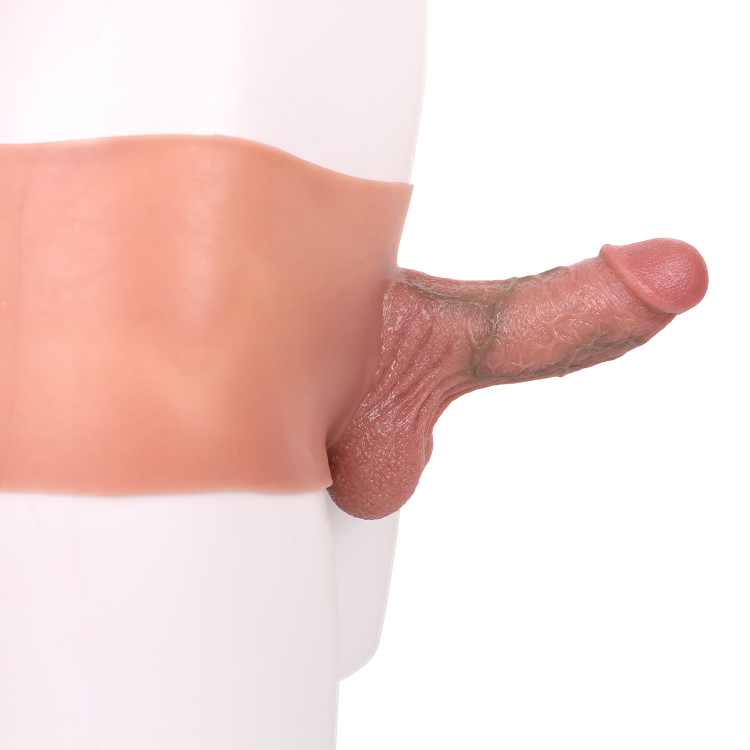 WATCH VIDEO, Hollow 5.3 Inches Penis Pants Strap on Hollow Dildo for men Soft Big Penis