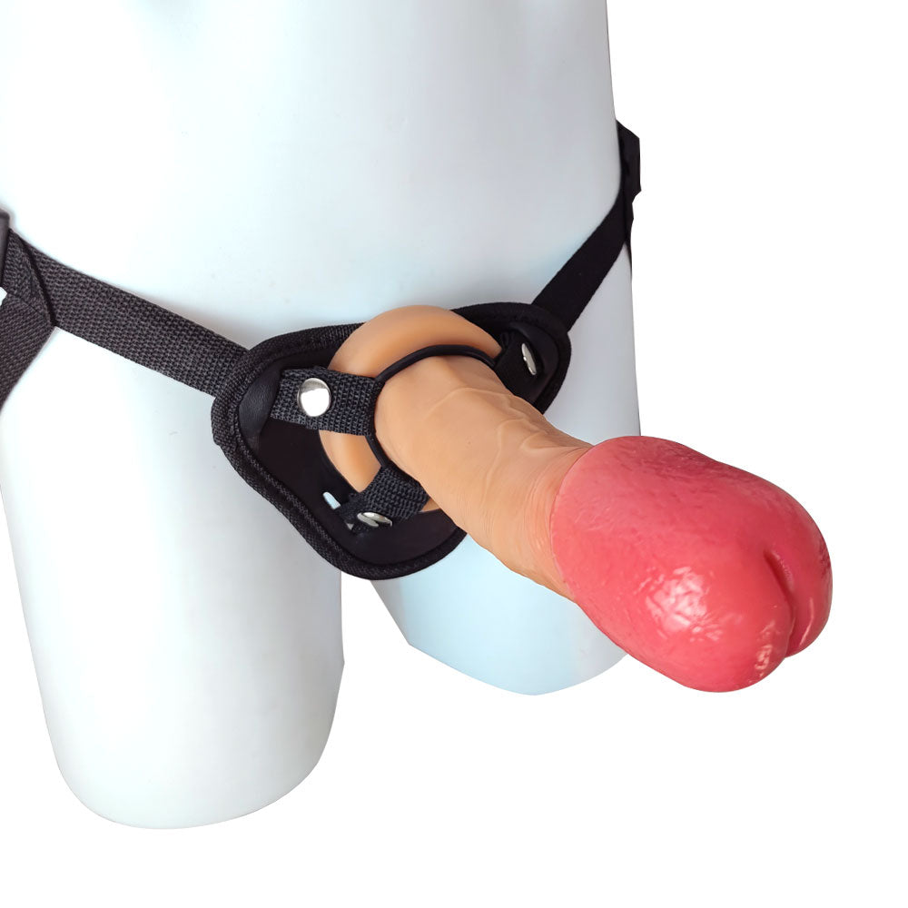 WATCH VIDEO, Mushroom Head Super Realistic Strap-On Dildos (USA PRICE)