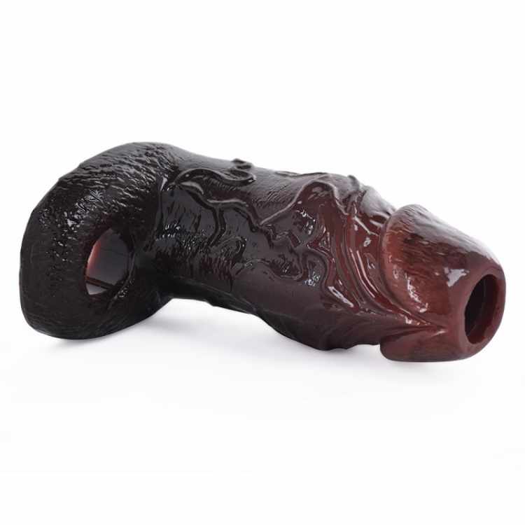 WATCH VIDEO Black Penis Sleeve- S8110 (Black) (USA PRICE)