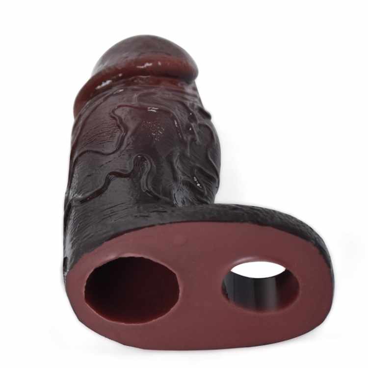 WATCH VIDEO Black Penis Sleeve- S8110 (Black) (USA PRICE)