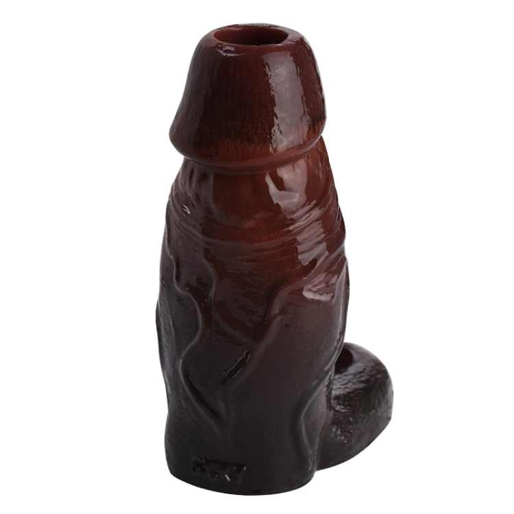 WATCH VIDEO Black Penis Sleeve- S8111 (Black) (USA PRICE)
