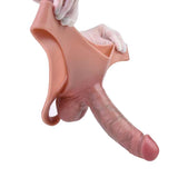 WATCH VIDEO, Hollow Strap on Dildo Unisex Silicone Strapon Hollow Dildo Pants Wearable Penis Sleeve Panties For Men Dick Enlargement