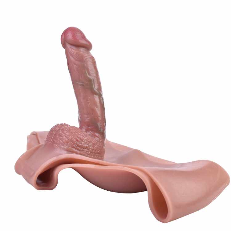 WATCH VIDEO, Hollow Dildo Pants Wearable Penis Sleeve Panties Male Dilldo Enhancer Penis Extender, Sex Toys (USA PRICE)