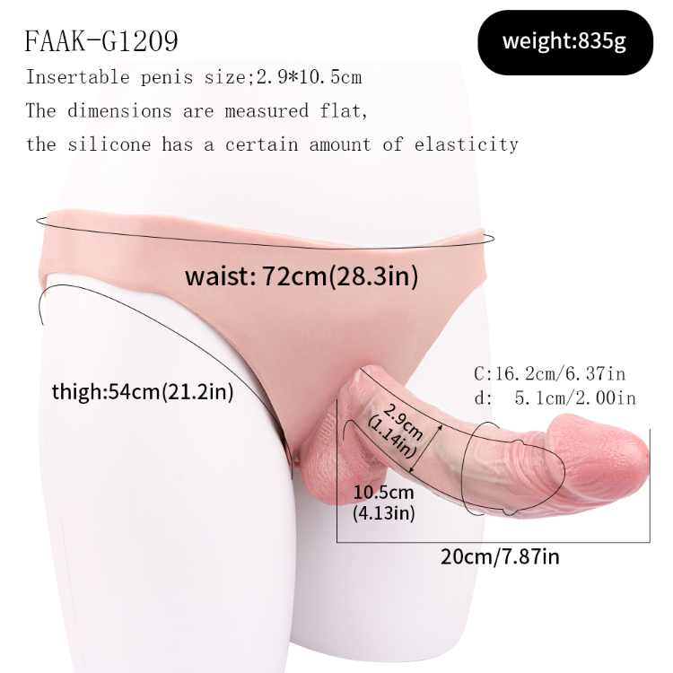 WATCH VIDEO - Strap-on Hollow Penis - Model G1209