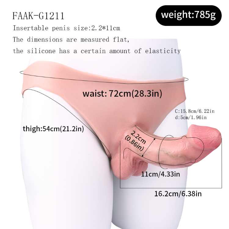 WATCH VIDEO - Hollow Strap-on Dildo Hollow Penis - Model G1211