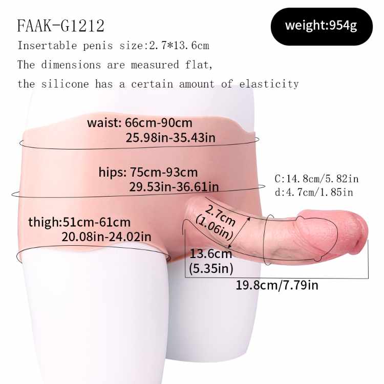 WATCH VIDEO - Hollow Strap-on Dildo  Hollow Penis - Model G1212