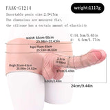 Strap-on Hollow Penis - Penis Enlargement  Model G1214 (USA PRICE)