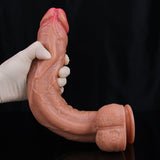 WATCH VIDEO, 3 Color 10 Inch Realistic Dildo Harness Optional