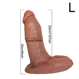 WATCH VIDEO Real Skin Realistic Lifelike Dildo - Original Suction Cup