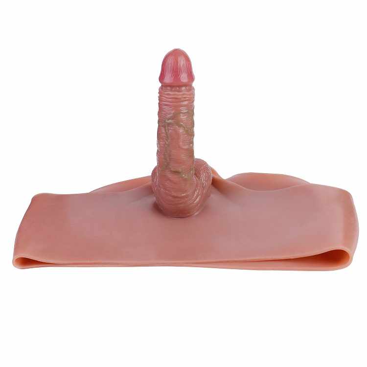 WATCH VIDEO, Hollow Strap On Dildo Boxer Penis Sleeve Penis Enlarger Extender for Men