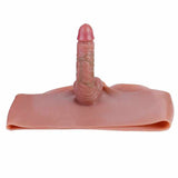 WATCH VIDEO, Hollow Strap On Dildo Boxer Penis Sleeve Penis Enlarger Extender for Men