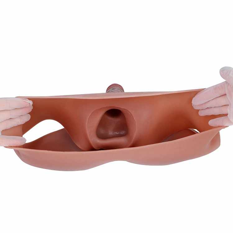 WATCH VIDEO, Hollow Strap On Dildo Boxer Penis Sleeve Penis Enlarger Extender for Men