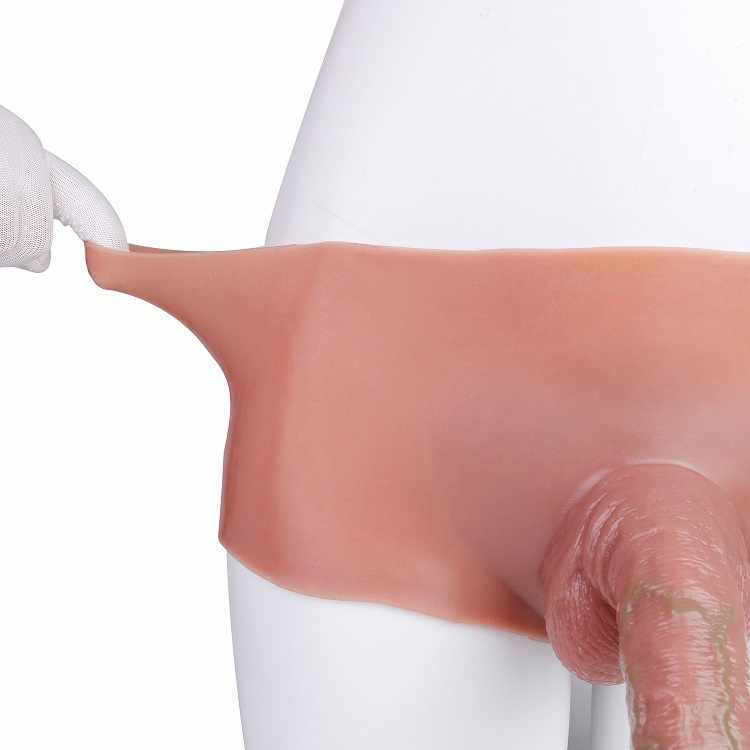 WATCH VIDEO, Hollow Strap On Dildo Boxer Penis Sleeve Penis Enlarger Extender for Men