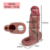 WATCH VIDEO 5 Size Realistic Penis Sleeve Penis Extender WATCH VIDEO Before Buy (USA PRICE)