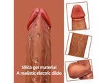 WATCH VIDEO 3 in 1 Vibrating Thrusting Realistic Penis Dildo with Remote Control