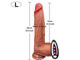 WATCH VIDEO 3 in 1 Vibrating Thrusting Realistic Penis Dildo with Remote Control