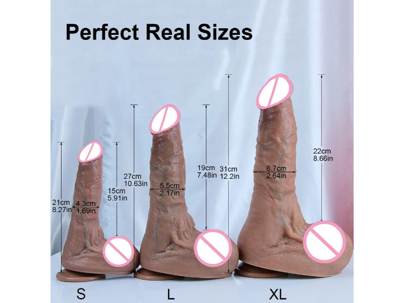 2024 - 3 Size 3 Color Liquid Silicone Dildo, Realistic Dildos