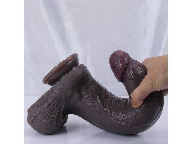 WATCH VIDEO, 2 Size-3 Color Huge Size Realistic Dildos, Black Dildo Real Skin Dildo