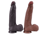WATCH VIDEO, 2 Size-3 Color Huge Size Realistic Dildos, Black Dildo Real Skin Dildo