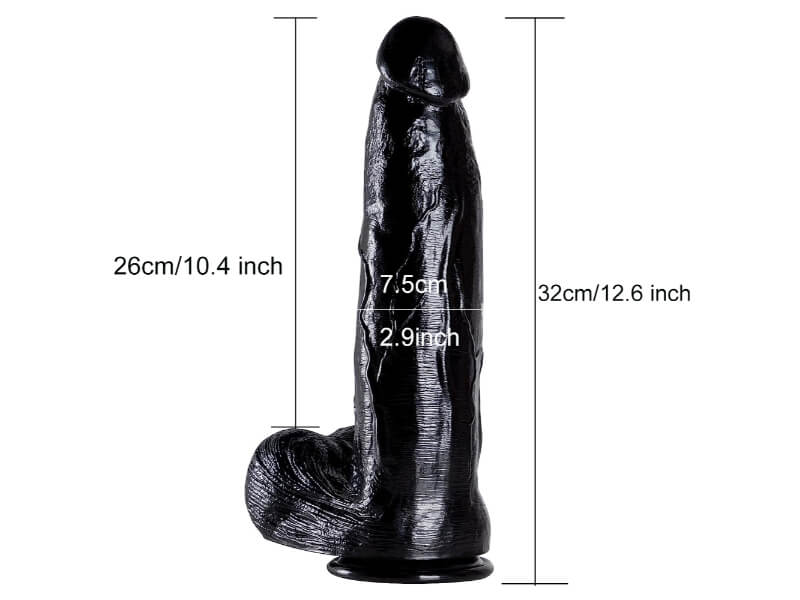 12.6 Inch Lifelike Dildo, Realistic Dildos Feels Like Real Skin Dildo  (Harness Optional)
