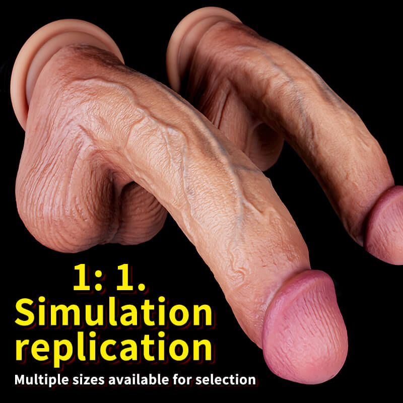 WATCH VIDEO - Realistic Texture Dildo - 6 Inches to 9.2 Inches Choose from