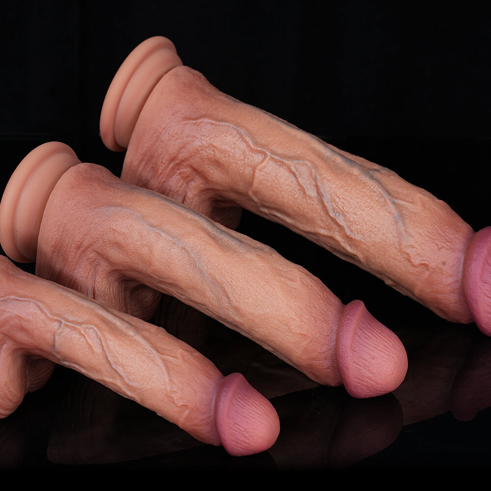 WATCH VIDEO - Realistic Texture Dildo - 6 Inches to 9.2 Inches Choose from