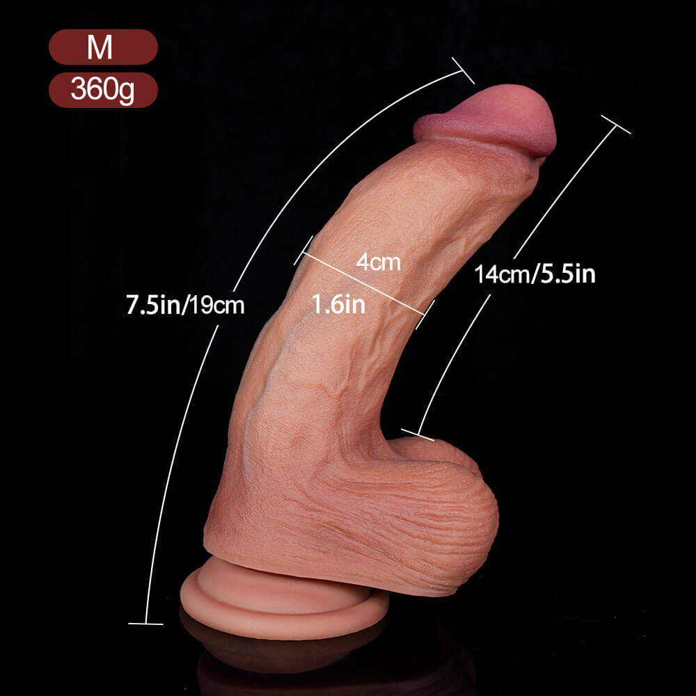 WATCH VIDEO - Realistic Texture Dildo - 6 Inches to 9.2 Inches Choose from