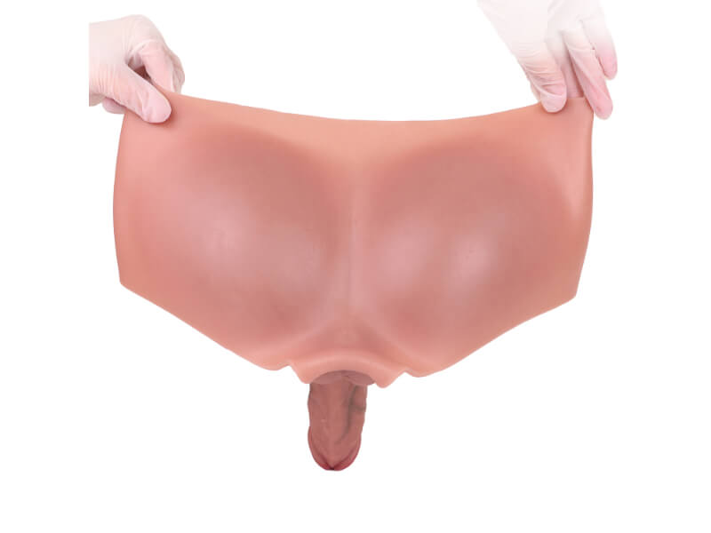 WATCH VIDEO, Hollow Wearable Realistic Dildo Skin Touch Strap On Dildo Pants Stretchy Sex Toy for Lesbian