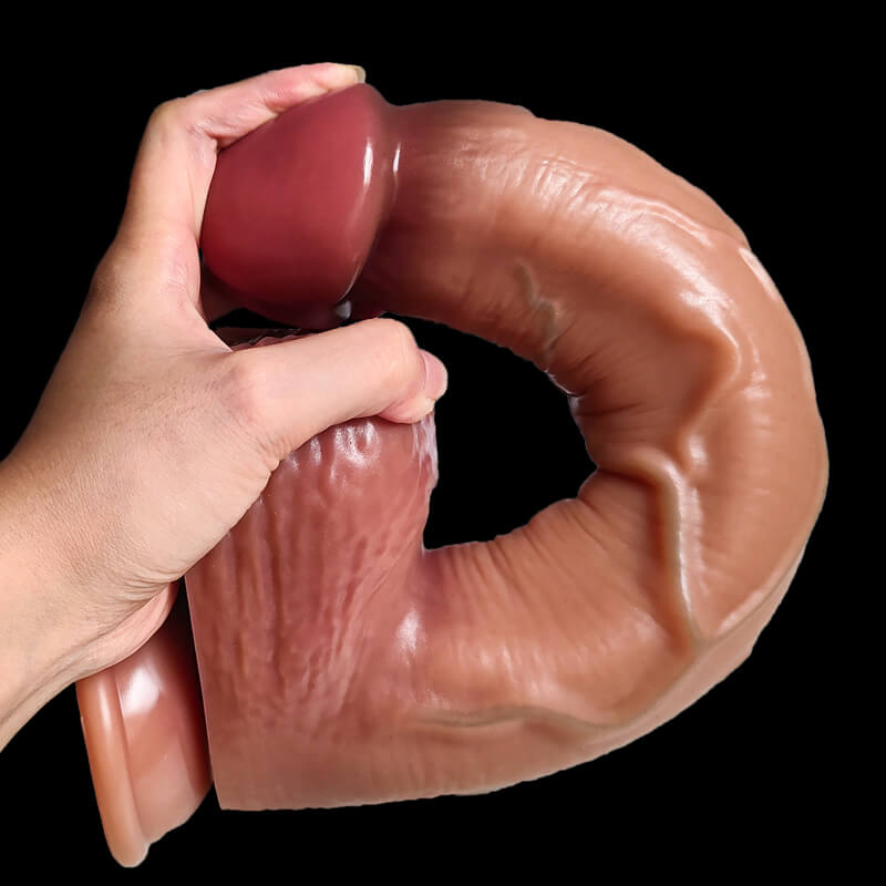 13 Inch Huge Realistic Dildo Soft Silicone Penis Dong with Suction Cup (Harness Optional)
