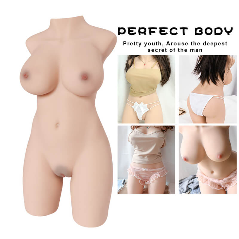 WATCH VIDEO - Half Body Sex Doll for  Men Male Masturbator Fake Pussy Vagina  ( Miah )