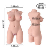 WATCH VIDEO - Half Body Sex Doll for  Men Male Masturbator Fake Pussy Vagina  ( Miah )