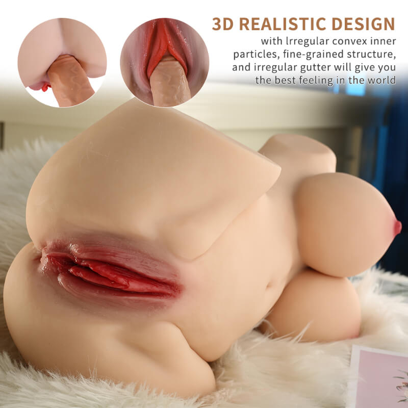 16 Ib Half Body Sex Love Toy for Men Male Masturbator Fake Pussy Vagina