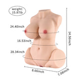 16 Ib Half Body Sex Love Toy for Men Male Masturbator Fake Pussy Vagina