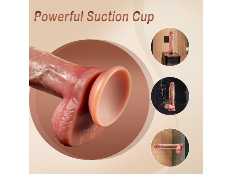 Thrusting Dildo Vibrating Realistic Penis Dildo with Remote Control Harness Optional (USA PRICE)