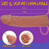 4 PCS Vibrating Penis Extender Sleeve Set Model S8005-AMZ  ( 3 Days USA Delivery )