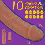 4 PCS Vibrating Penis Extender Sleeve Set Model S8005-AMZ  ( 3 Days USA Delivery )