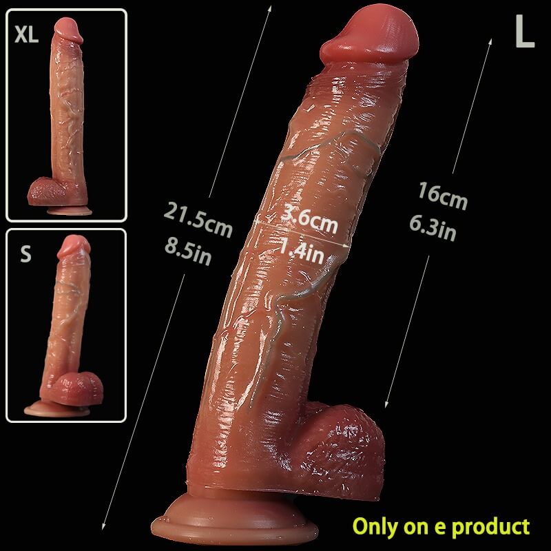 WATCH VIDEOS -  3 Size Lifelike Real Skin Dildos Choose From
