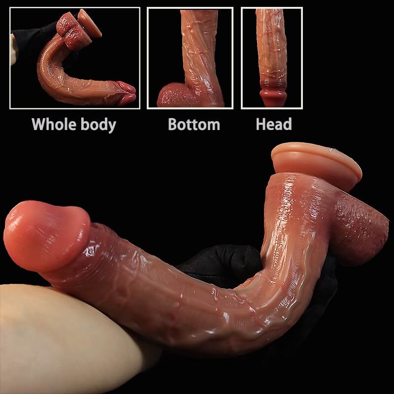 WATCH VIDEOS -  3 Size Lifelike Real Skin Dildos Choose From