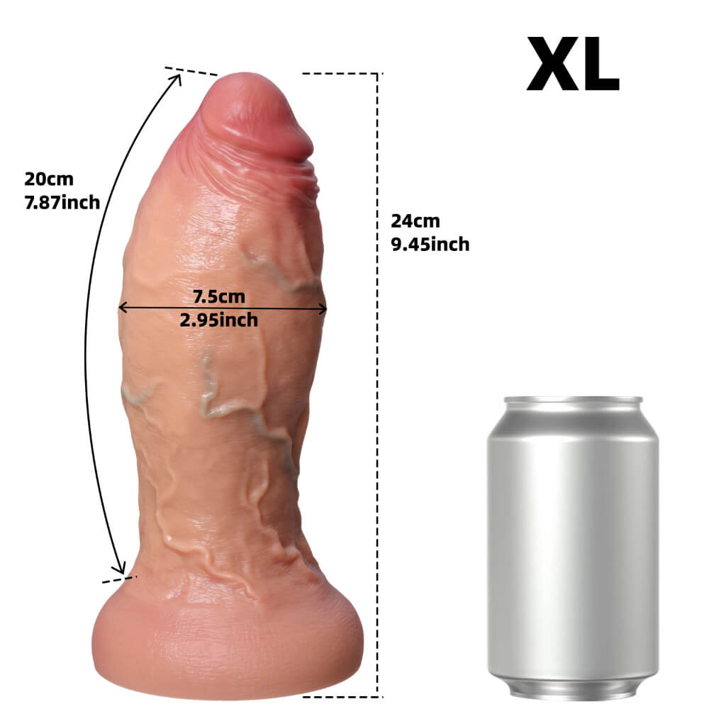 New 5 Size Real Skin Texture Dildos - Liquid Silicone Lifelike Dildo