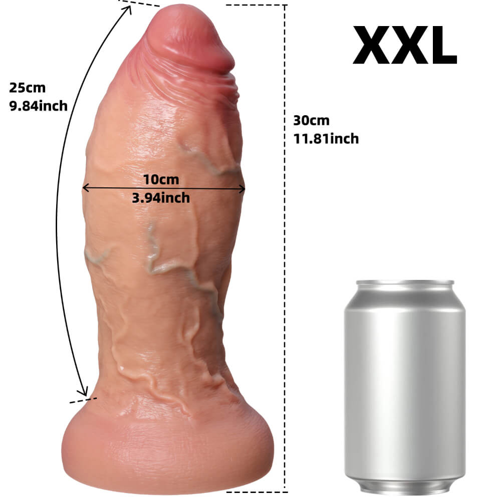New 5 Size Real Skin Texture Dildos - Liquid Silicone Lifelike Dildo
