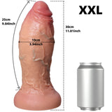 New 5 Size Real Skin Texture Dildos - Liquid Silicone Lifelike Dildo
