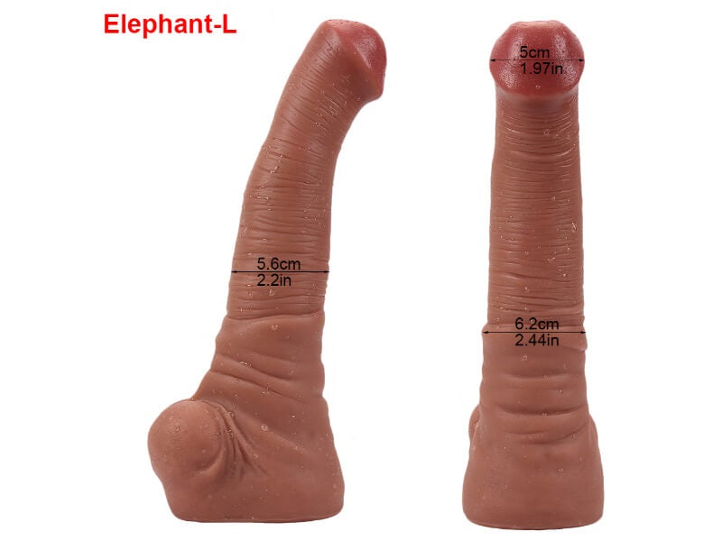 WATCH VIDEO,  Realistic Oversized Elephant Dildo