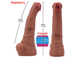 WATCH VIDEO,  Realistic Oversized Elephant Dildo