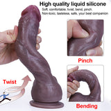 WATCH VIDEO, Beige, Brown & Black Realistic Huge Dildos