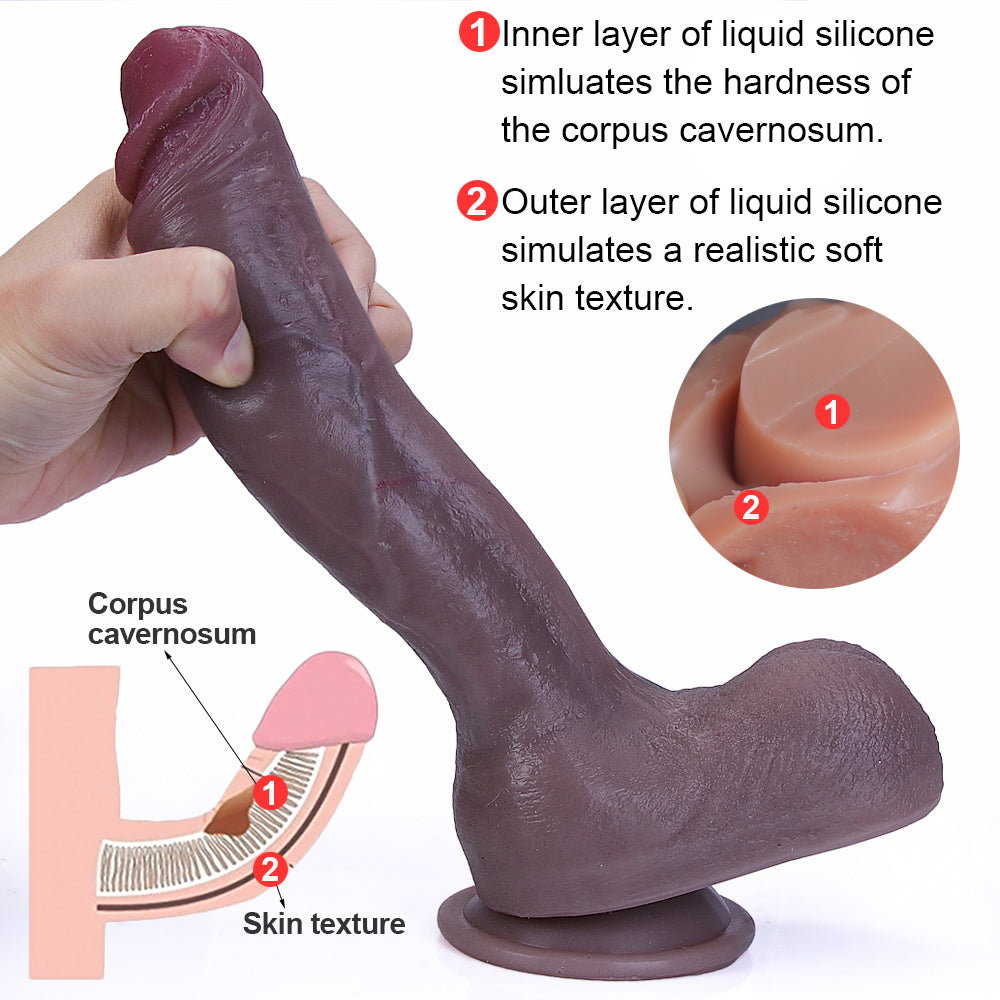 WATCH VIDEO, Beige, Brown & Black Realistic Huge Dildos (USA PRICE)
