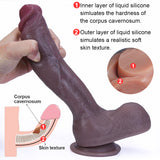 WATCH VIDEO, Beige, Brown & Black Realistic Huge Dildos